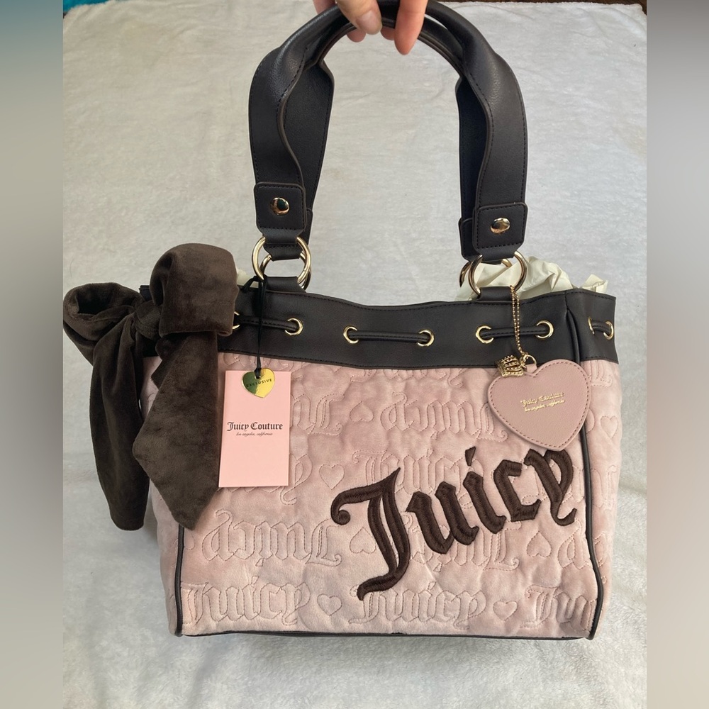 Juicy Couture Pink and Brown Daydreamer Bag